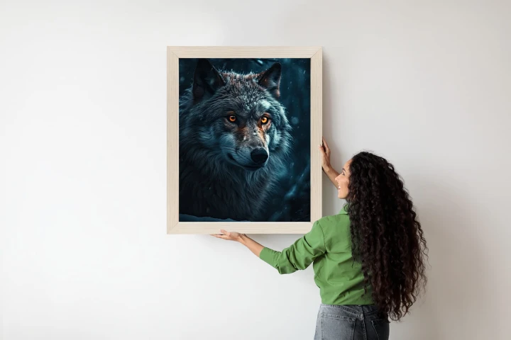 Plakat Wilk W Ciemnym Lesie