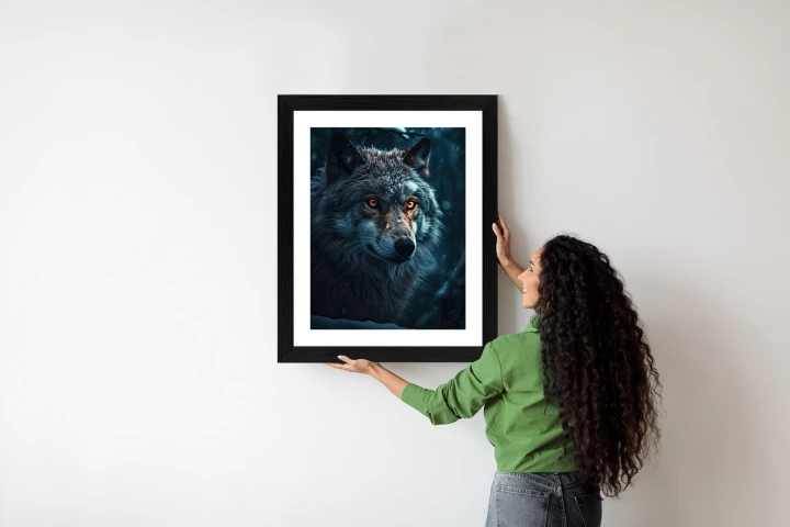 Plakat Wilk W Ciemnym Lesie