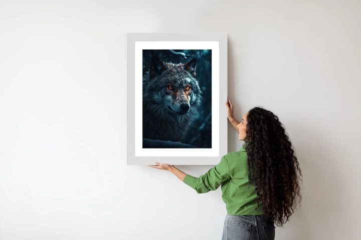 Plakat Wilk W Ciemnym Lesie