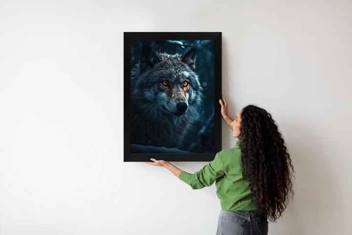 Plakat Wilk W Ciemnym Lesie