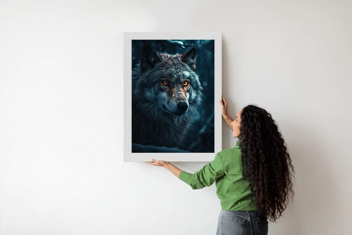 Plakat Wilk W Ciemnym Lesie