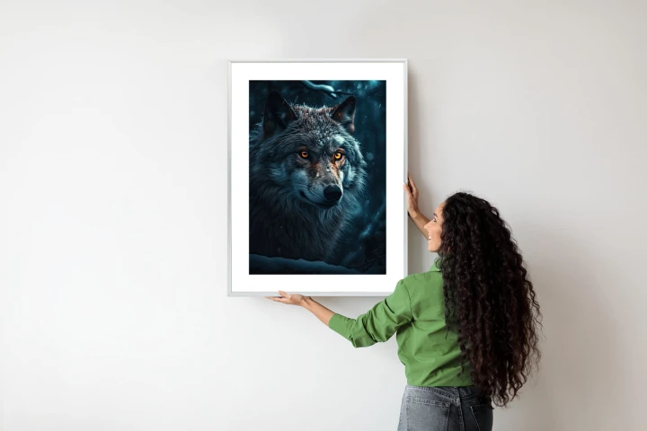 Plakat Wilk W Ciemnym Lesie