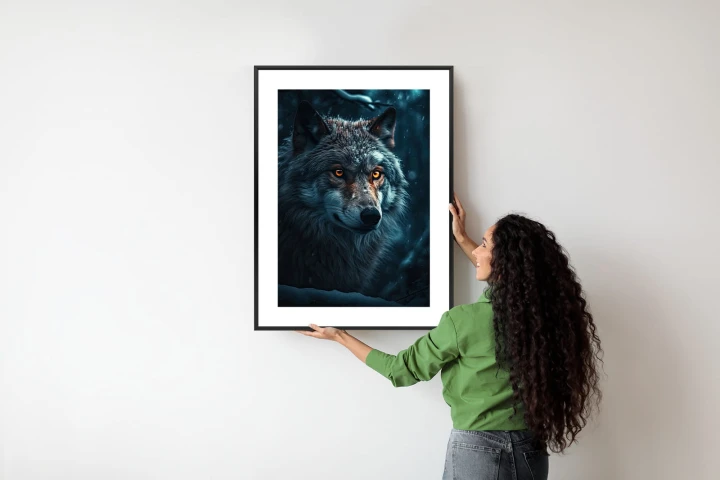 Plakat Wilk W Ciemnym Lesie