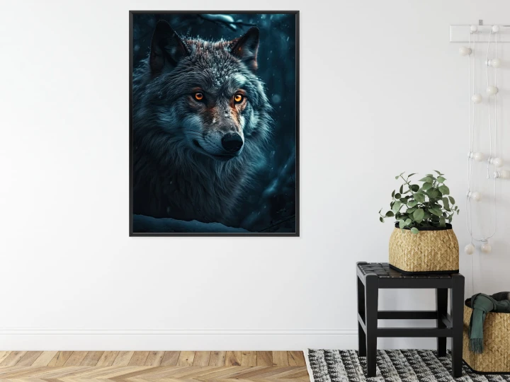 Plakat Wilk W Ciemnym Lesie