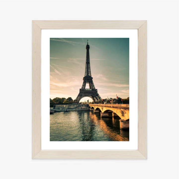 Plakat Sekwana U Stóp Wieży Eiffla