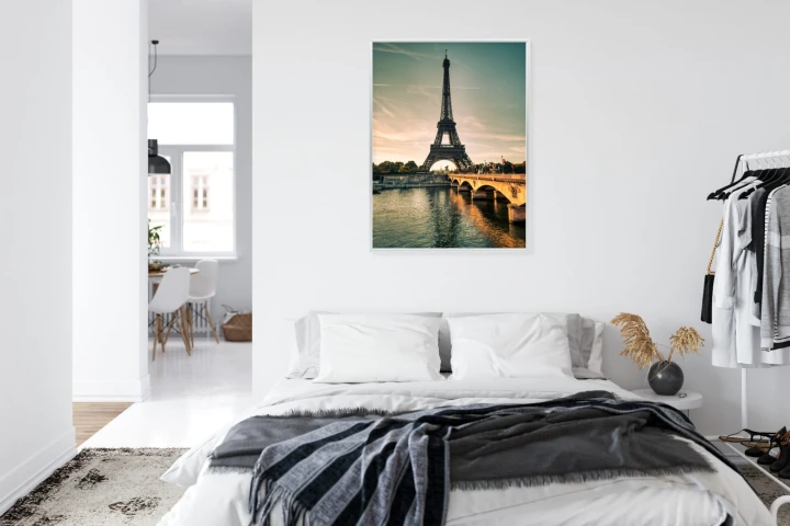 Plakat Sekwana U Stóp Wieży Eiffla