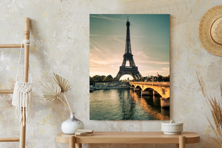 Plakat Sekwana U Stóp Wieży Eiffla