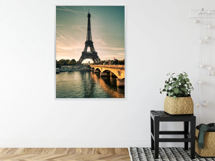 Plakat Sekwana U Stóp Wieży Eiffla