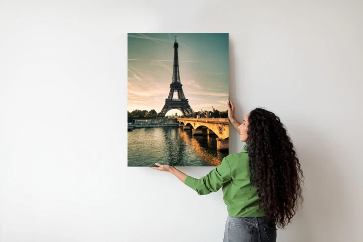 Plakat Sekwana U Stóp Wieży Eiffla