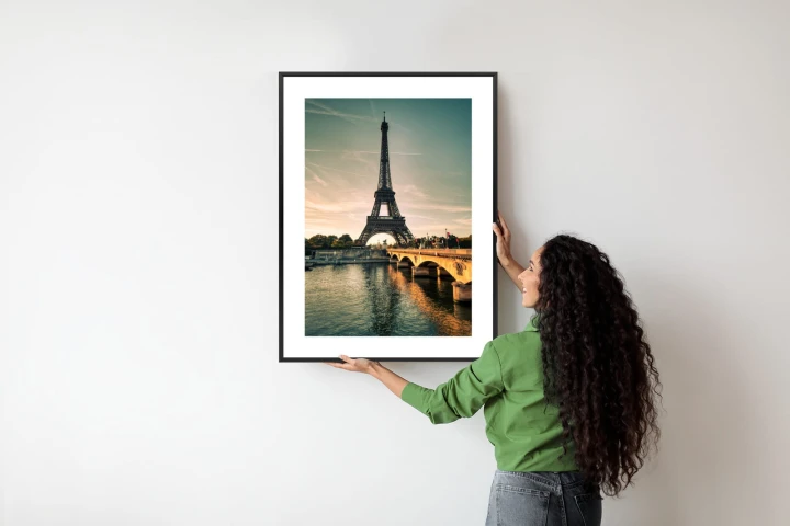 Plakat Sekwana U Stóp Wieży Eiffla