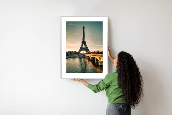 Plakat Sekwana U Stóp Wieży Eiffla