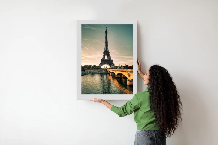 Plakat Sekwana U Stóp Wieży Eiffla