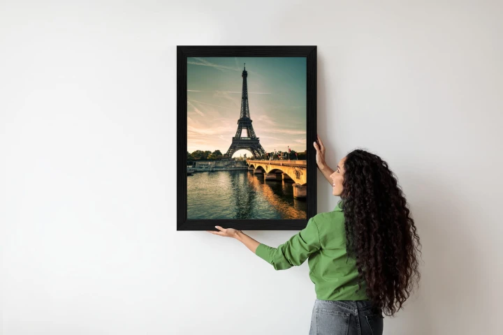 Plakat Sekwana U Stóp Wieży Eiffla