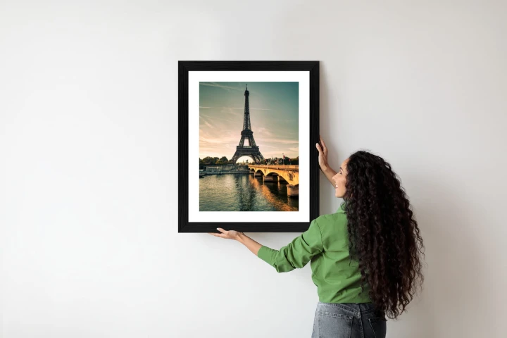 Plakat Sekwana U Stóp Wieży Eiffla