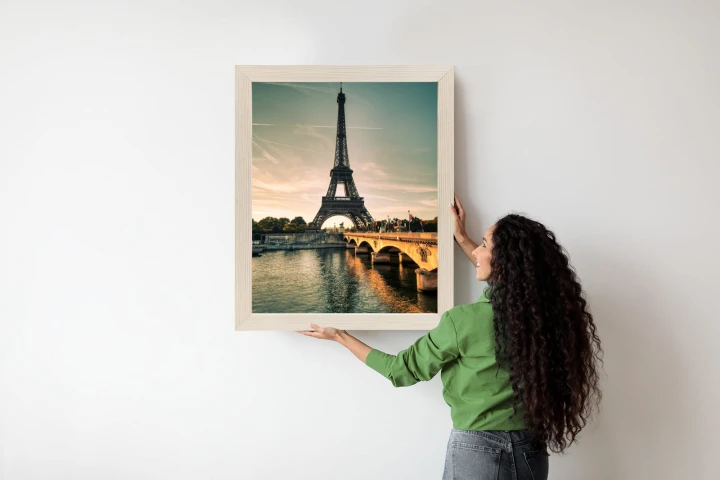 Plakat Sekwana U Stóp Wieży Eiffla