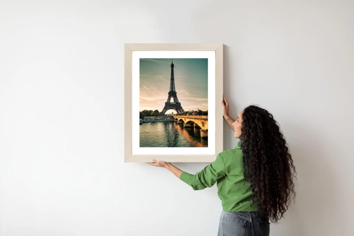 Plakat Sekwana U Stóp Wieży Eiffla