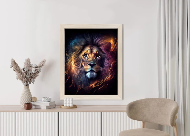 Plakat Magiczny Portret Lwa