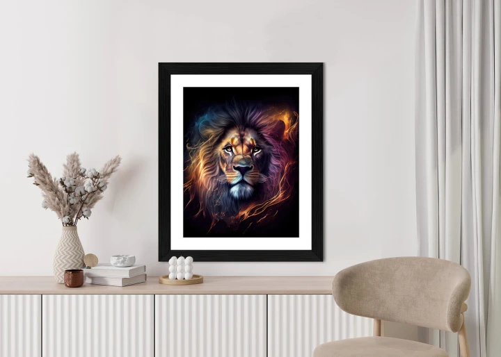 Plakat Magiczny Portret Lwa