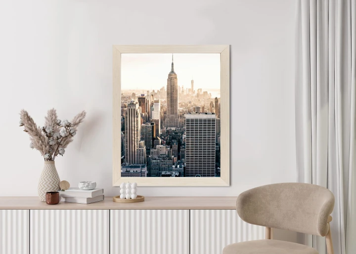 Plakat Nyc Widok Na Wieżowce O Poranku