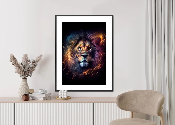 Plakat Magiczny Portret Lwa
