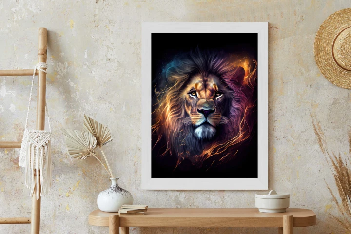 Plakat Magiczny Portret Lwa