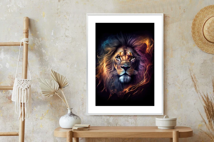 Plakat Magiczny Portret Lwa