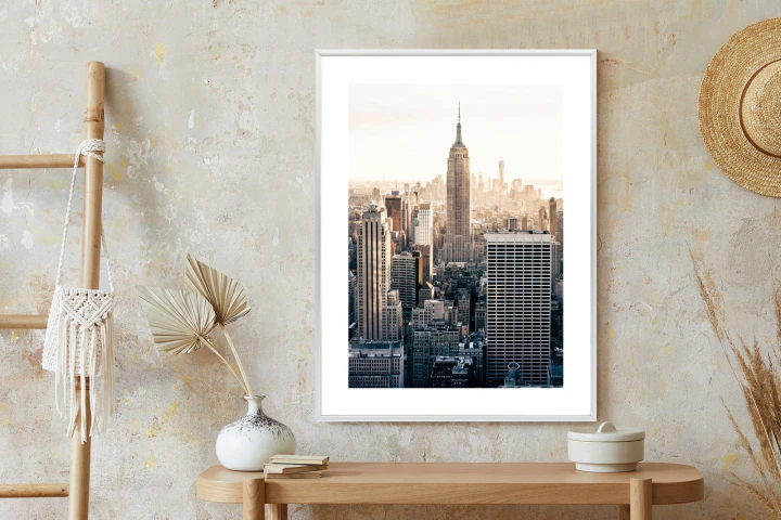 Plakat Nyc Widok Na Wieżowce O Poranku