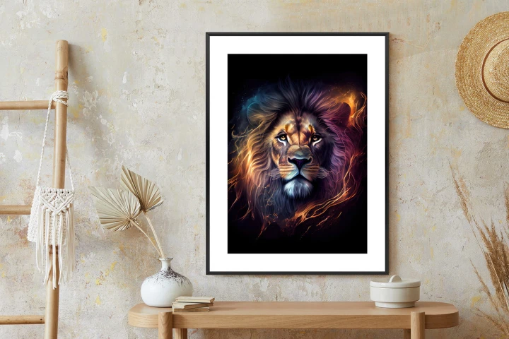 Plakat Magiczny Portret Lwa