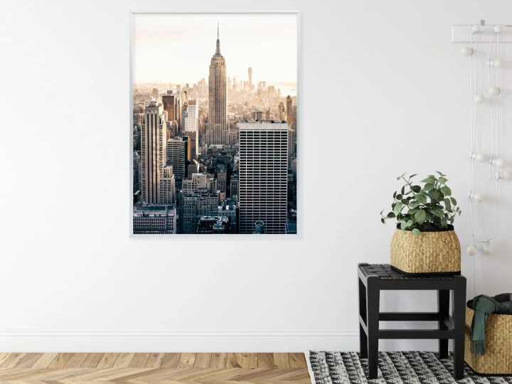 Plakat Nyc Widok Na Wieżowce O Poranku