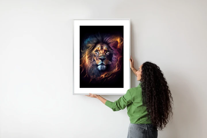 Plakat Magiczny Portret Lwa