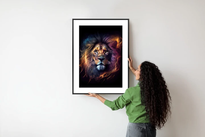 Plakat Magiczny Portret Lwa