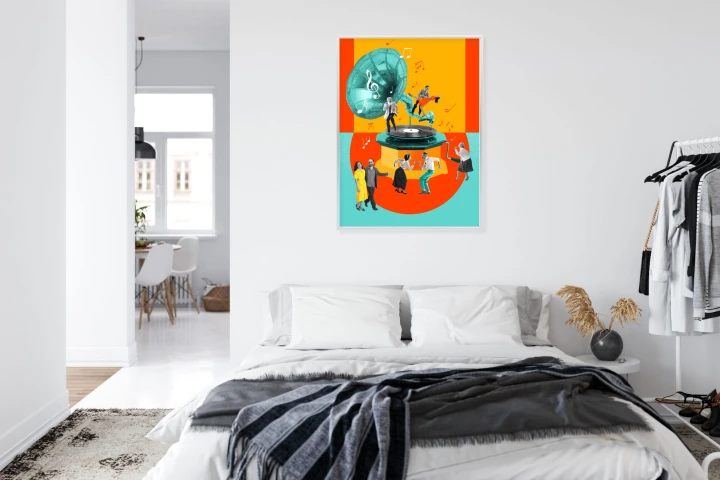 Plakat Wielokolorowy Kolaż Pop-Art
