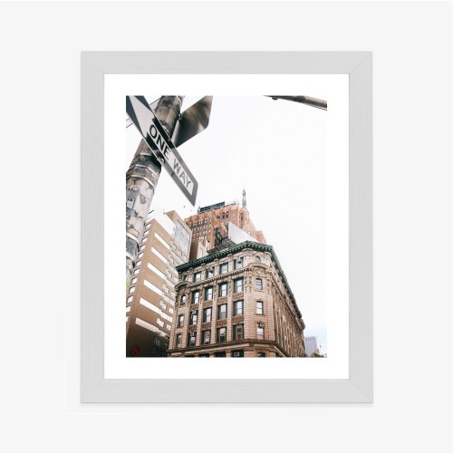 Plakat Drogowskaz Na Ulicy Nyc