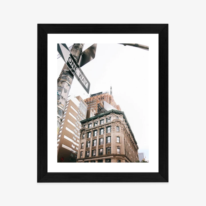 Plakat Drogowskaz Na Ulicy Nyc