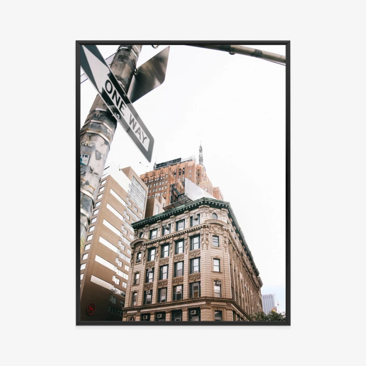 Plakat Drogowskaz Na Ulicy Nyc