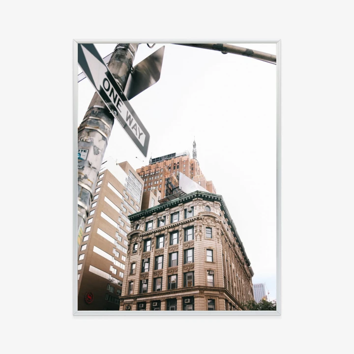 Plakat Drogowskaz Na Ulicy Nyc