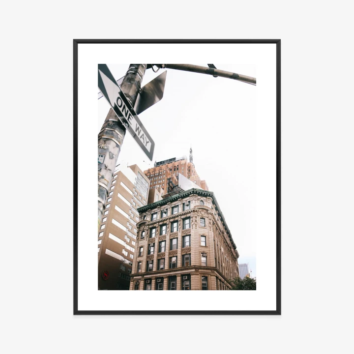 Plakat Drogowskaz Na Ulicy Nyc