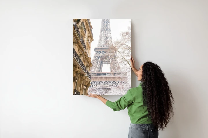 Plakat Wieża Eiffla W Paryżu Zimą