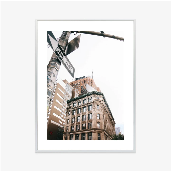 Plakat Drogowskaz Na Ulicy Nyc