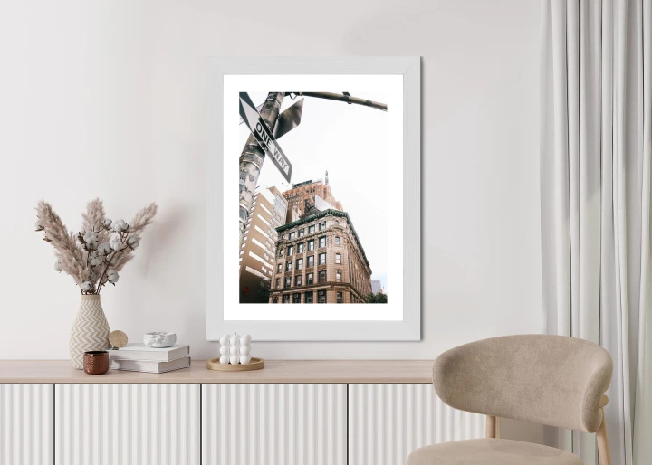 Plakat Drogowskaz Na Ulicy Nyc