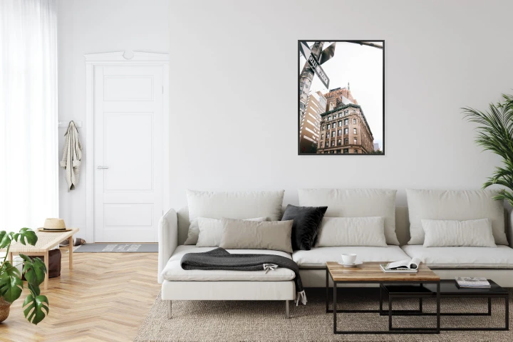 Plakat Drogowskaz Na Ulicy Nyc