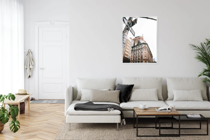 Plakat Drogowskaz Na Ulicy Nyc