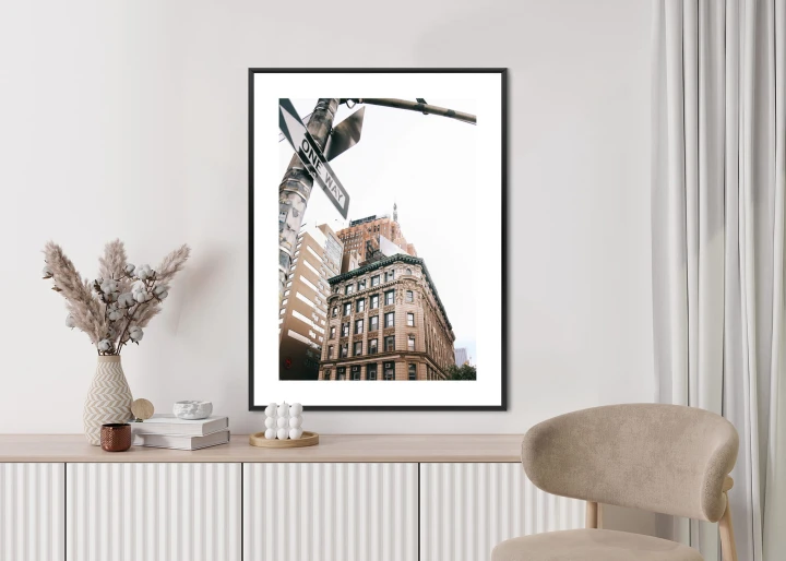 Plakat Drogowskaz Na Ulicy Nyc