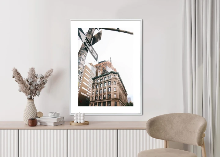 Plakat Drogowskaz Na Ulicy Nyc