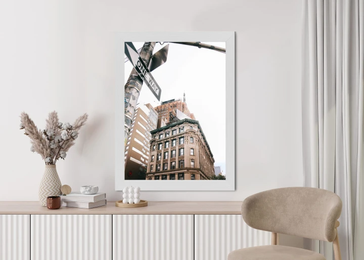 Plakat Drogowskaz Na Ulicy Nyc