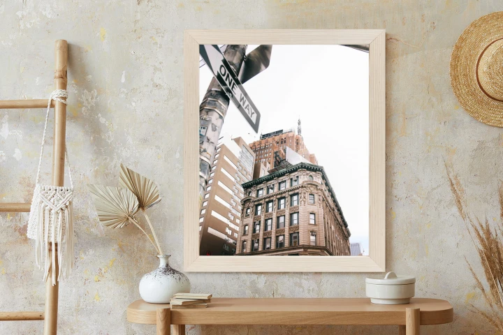 Plakat Drogowskaz Na Ulicy Nyc