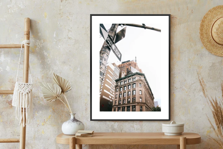 Plakat Drogowskaz Na Ulicy Nyc