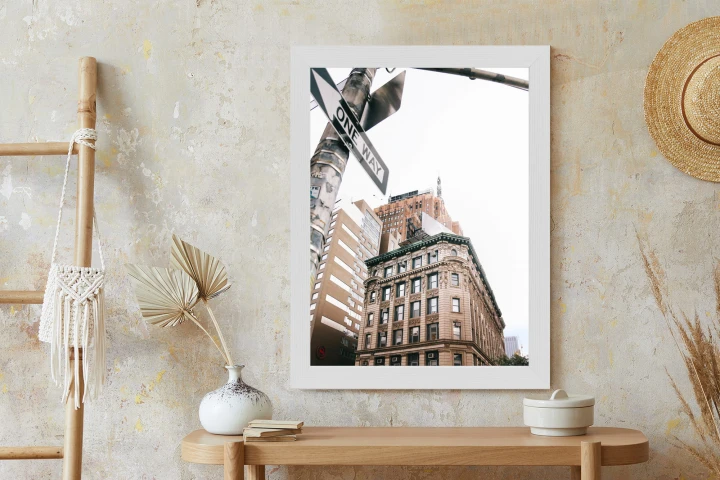 Plakat Drogowskaz Na Ulicy Nyc