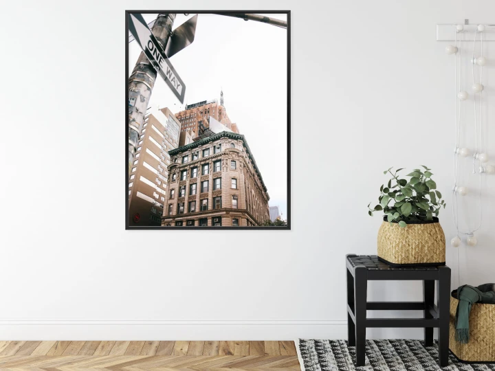 Plakat Drogowskaz Na Ulicy Nyc