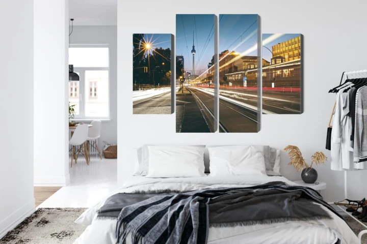 Obraz Wieloczęściowy Panoramiczny Widok Na Ulice Berlina